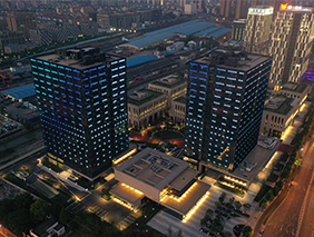 塑造空間、化繁為簡 | 勇電大功率洗墻燈打造上海市北高新園區(qū)新夜景