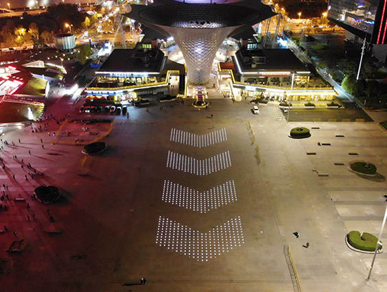 勇電高防護(hù)LED地埋燈應(yīng)用于上海世博慶典廣場