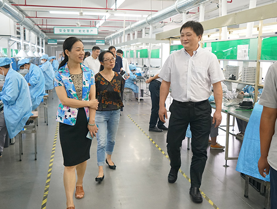 杭州市城市管理局黨組成員、副局長宋曉青一行蒞臨勇電參觀考察