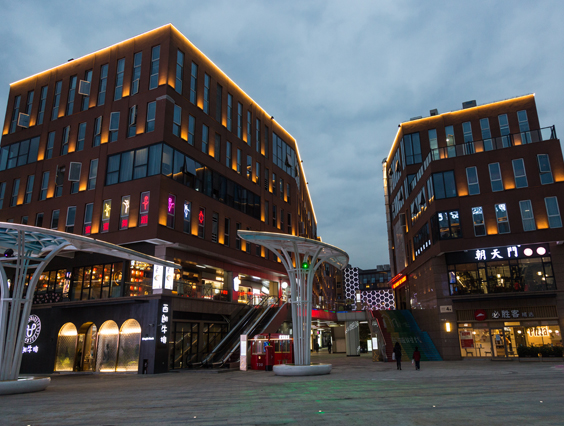 360度夜景照明！湖州東城時代商業(yè)中心